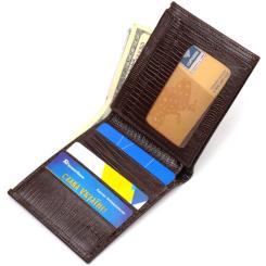 Портмоне Canpellini Из натуральной кожи Коричневое Фото 5