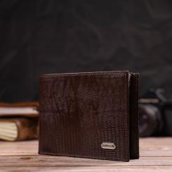 Портмоне Canpellini Из натуральной кожи Коричневое Фото 7