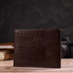 Портмоне Canpellini Из натуральной кожи Коричневое Фото 8