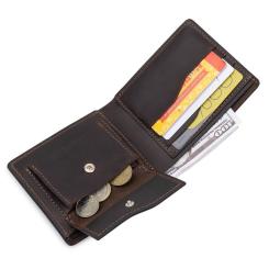 Портмоне Grande Pelle Кожаное Коричневое Фото 5