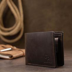 Портмоне Grande Pelle Кожаное Коричневое Фото 6