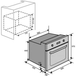 Духовой шкаф LUXELL B66-SGF3 (DDT) BLACK Фото 9