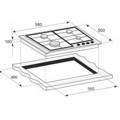 Варочная поверхность PRIME Technics PGH 50016 FIXC Фото 3