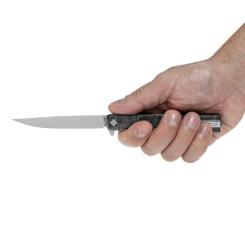 Нож Ocaso Solstice, Engraved titanium, Topo Pattern, Satin Фото 5