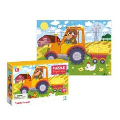 Пазл DoDo Ведмедик-тракторист, 30 елементів Фото 1