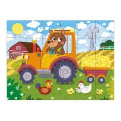 Пазл DoDo Ведмедик-тракторист, 30 елементів Фото 2
