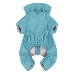 Дождевик для животных WAUDOG Clothes водонепроницаемый M45 голубой Фото 1