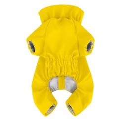 Дождевик для животных WAUDOG Clothes водонепроницаемый S40 желтый Фото 1