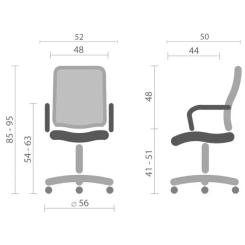 Офисное кресло Special4You Dominic black Фото 4