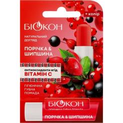 Гигиеническая помада Біокон Порічка і шипшина 4.6 г Фото