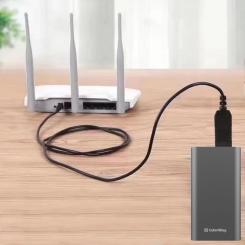 Кабель питания ColorWay USB to DC 5.5x2.5mm 12V 1.0m black Фото 10