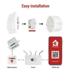 Модуль управления умным домом EMOS H5103 ZigBee 3.0 1-Channel Фото 9