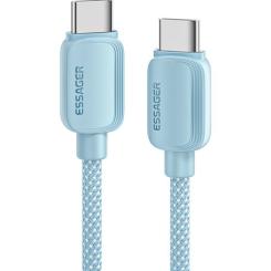 Дата кабель Essager USB-C to USB-C 2.0m 100W blue Фото