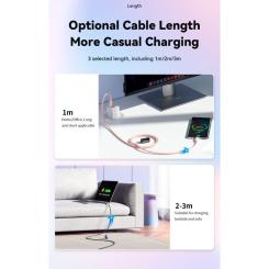 Дата кабель Essager USB-C to USB-C 2.0m 100W blue Фото 8