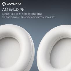 Наушники GamePro Asgard Skadi Wireless White/Blue Фото 10
