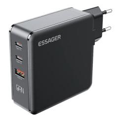 Зарядное устройство Essager 2xUSB-C + 1xUSB 140W GaN Фото 1
