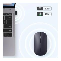 Мышка Ugreen MU001 Portable Wireless Black Фото 6