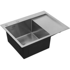 Мойка кухонная Kroner Geburstet-6350LHM Фото 2