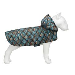 Дождевик для животных WAUDOG Clothes з капюшоном "Луска" L Фото 1