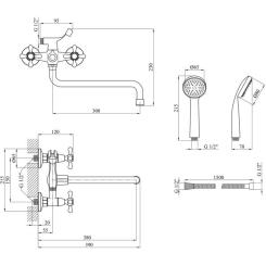 Смеситель Agua Toledo-C072 Фото 7