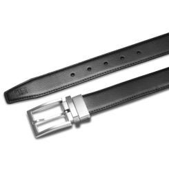 Ремень Semi Line Мужской Кожаный Black/Brown Фото 2