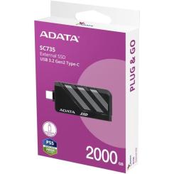 Накопитель SSD ADATA USB 3.2 2TB SC735 Фото 5