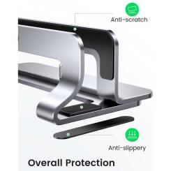 Подставка для ноутбука Ugreen LP258 Vertical Laptop Stand Silver Фото 5