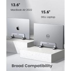 Подставка для ноутбука Ugreen LP258 Vertical Laptop Stand Silver Фото 7