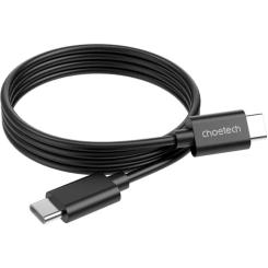 Дата кабель Choetech USB-C to USB-C 1.0m 3A black Фото 2