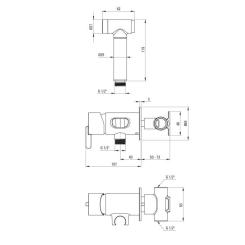 Смеситель Deante Silia з гігєнічним душем Фото 3