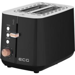 Тостер ECG ST 2768 Timber Black Фото 2