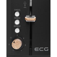 Тостер ECG ST 2768 Timber Black Фото 4