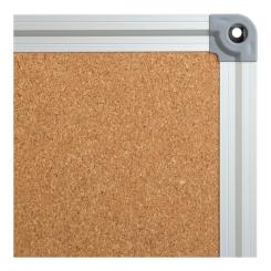 Офисная доска Buromax пробковая 75x100 см, алюминиевая рамка Фото 1
