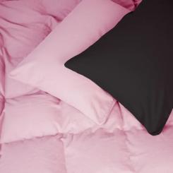 Постельное белье MirSon 002-008 Black/Pink Фланель 2x143x210 Семейный Фото
