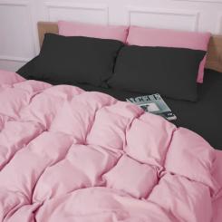 Постельное белье MirSon 002-008 Black/Pink Фланель 2x143x210 Семейный Фото 4