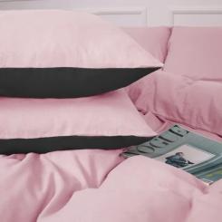 Постельное белье MirSon 002-008 Black/Pink Фланель 2x143x210 Семейный Фото 5