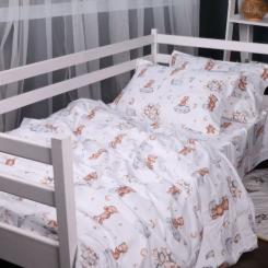 Постельное белье MirSon 010 Teddy ballons Фланель 2x143x210 Семейный Фото 2