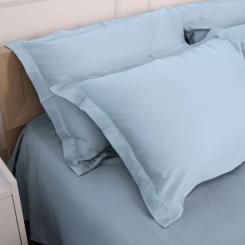 Постельное белье MirSon Tencel №04 Blue 175х210 двуспальный Фото 4