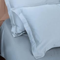 Постельное белье MirSon Tencel №04 Blue 175х210 двуспальный Фото 5