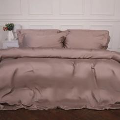 Постельное белье MirSon Tencel №08 Beige 2x160x220 Семейный Евро Фото