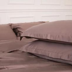 Постельное белье MirSon Tencel №08 Beige 2x160x220 Семейный Евро Фото 5