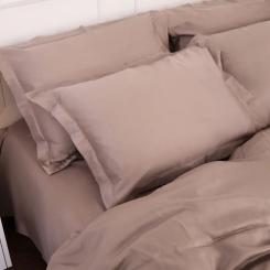Постельное белье MirSon Tencel №08 Beige 2x160x220 Семейный Евро Фото 6