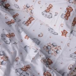 Постельное белье MirSon 010 Teddy ballons Фланель 175х210 двуспальный Фото 4