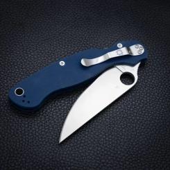 Нож Spyderco Military 2 CPM SPY27 G-10 Cobalt Blue Фото 10