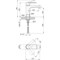 Смеситель Kroner Armada-W010 Фото 5