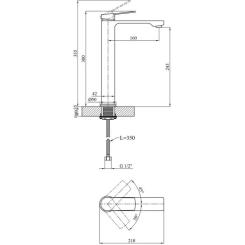 Смеситель Kroner KRP Makon-C010-3 Фото 6