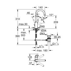 Смеситель Grohe Start Flow L-Size Фото 1