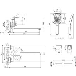 Смеситель Kroner KRP Makon-C070 Фото 7
