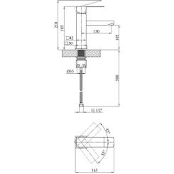 Душевой гарнитур Kroner Graz-SCH063 + змішувач Edelstahl Kubus-SCH010 Фото 10