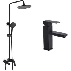 Душевой гарнитур Kroner Graz-SCH063 + змішувач Edelstahl Kubus-SCH010 Фото